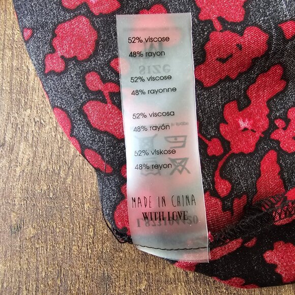 NWT!! Love Stories Camelia Spaghetti Strap Lace-Trim Cami Tank, M, Bordeaux - Picture 8 of 8